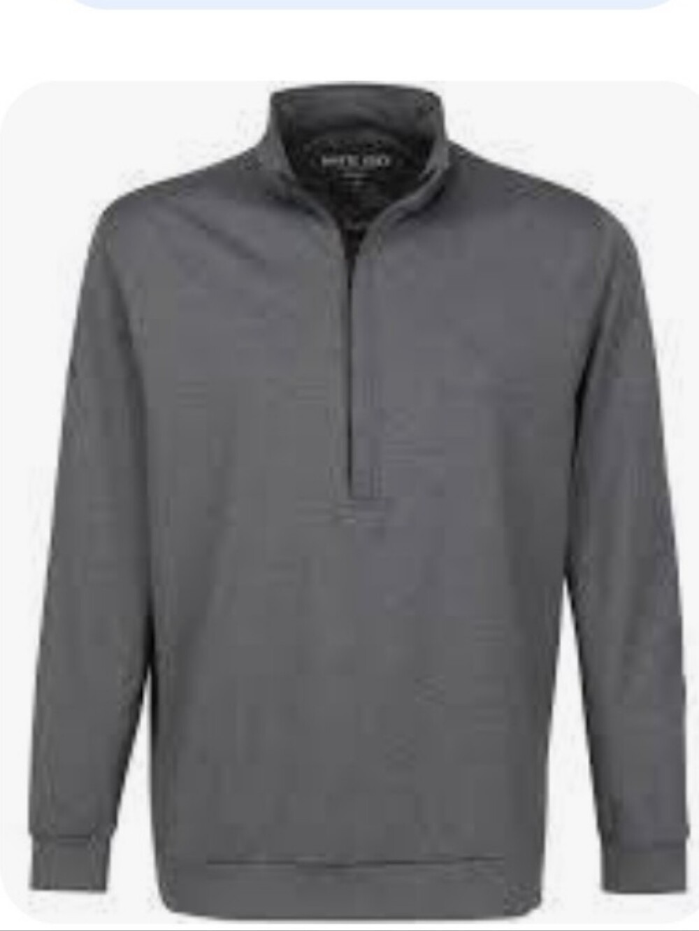 Matte Grey Men's Hightower Quarter-Zip Pullover Athleisure in Gray Large